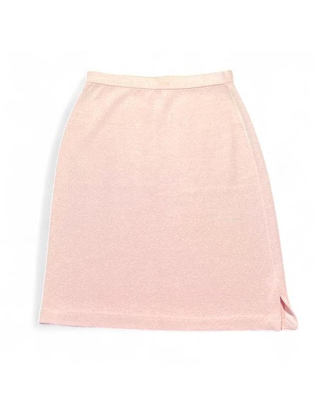 St. John Evening By Marie Gray Light Pink Wool Blend Skirt